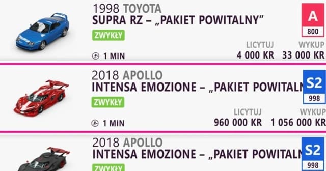 Jak sprzedać auto w Forza Horizon bez strat i maksymalnego zysku Jak sprzedać auto w Forza Horizon bez strat i maksymalnego zysku